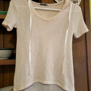 Earthbound Trading Co. Ivory Knit Top Size Small
